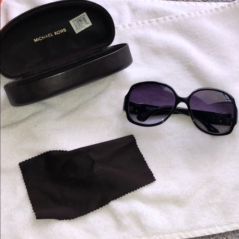 Michael Kors black oversized sunglasses